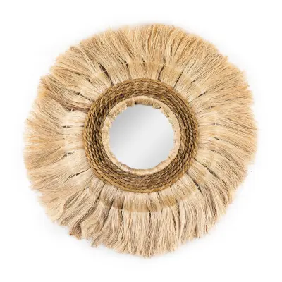 Okrągłe dekoracyjne lustro boho Donga Nusa (60 cm)